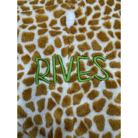 Angel Dear Sleeping Giraffe Lovey Security Blanket Personalized RIVES - Picture 3 of 9